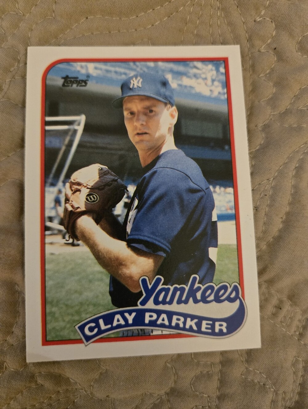 Clay Parker Baseball Card